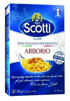 Riso Scotti Arborio rice for risotto