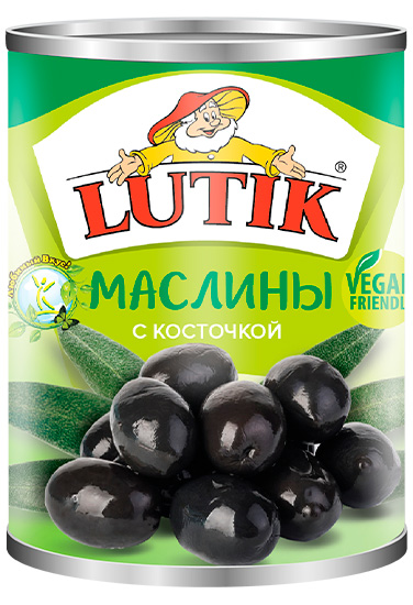 Lutik Whole black olives