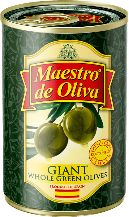 Maestro de Oliva Giant whole green olives