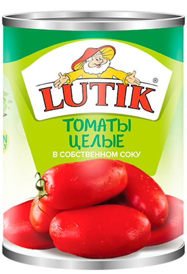 Lutik Whole peeled tomatoes