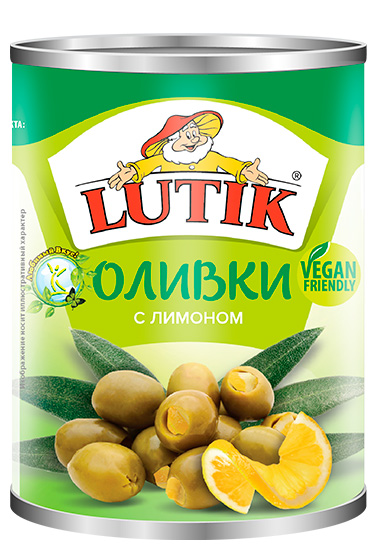 Lutik Green olives stuffed with lemon