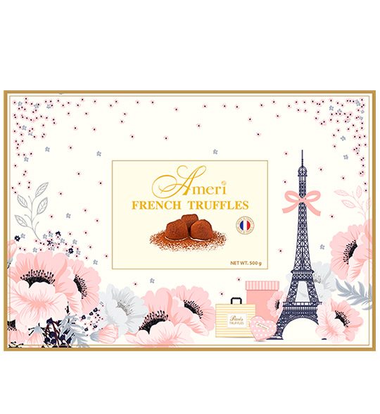 Ameri Truffles French Конфеты трюфели классические «Цветочный ноктюрн» c бандажом