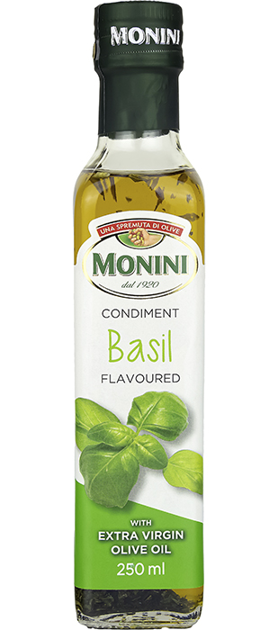 Monini Extra Virgin olive oil with basil