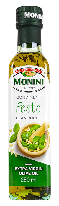 Monini Оливковое масло Extra Virgin с базиликом и кедровыми орешками
