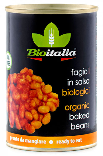 Bioitalia Фасоль в томатном соусе