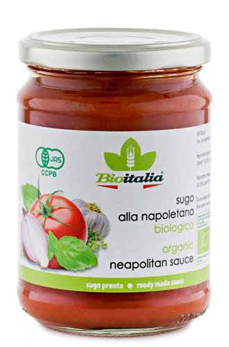Bioitalia Соус томатный с луком,чесноком, базиликом и орегано