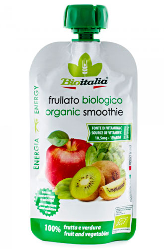 Bioitalia Apple, kiwi  and spinach smoothie 