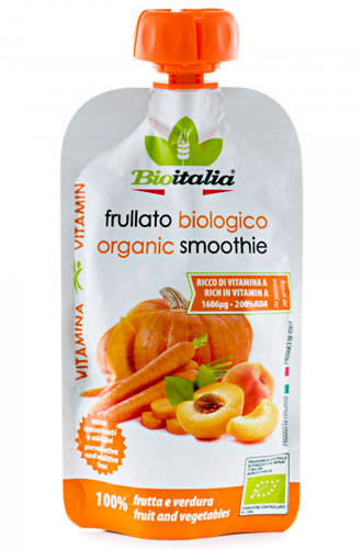 Bioitalia Carrot, apricot and pumpkin smoothie