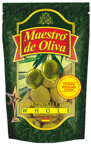 Maestro de Oliva Whole green olives