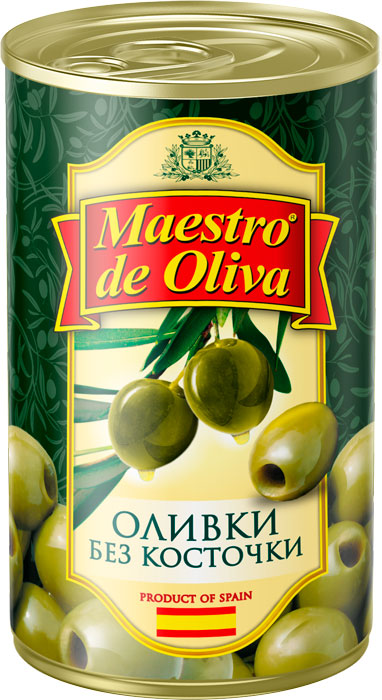 Maestro de Oliva Pitted green olives