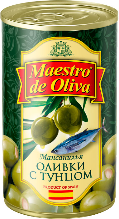 Maestro de Oliva green olives stuffed with tuna