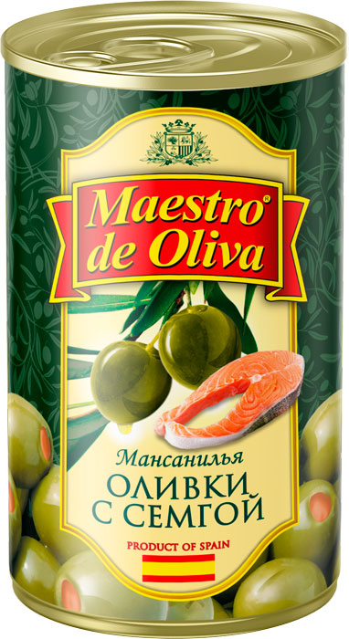 Maestro de Oliva green olives stuffed with salmon