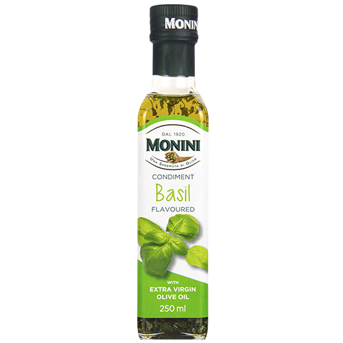 Monini Extra Virgin olive oil with basil 250 ml