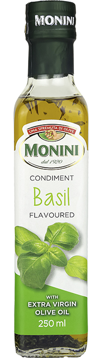 Monini Extra Virgin olive oil with basil