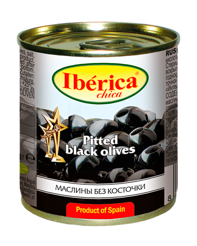 Iberica Pitted black olives chica
