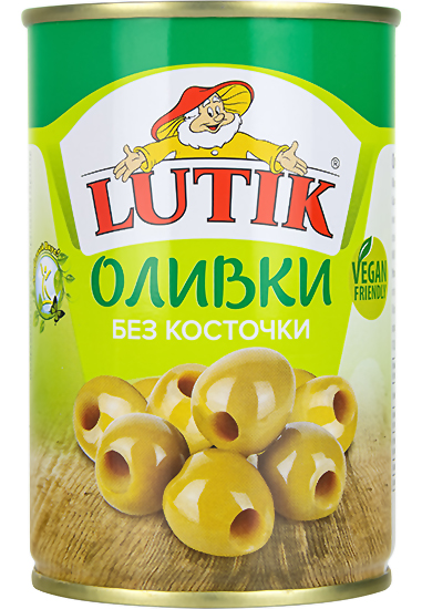 Lutik Pitted green olives