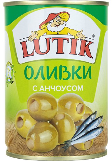 Lutik Green olives stuffed with anchovy