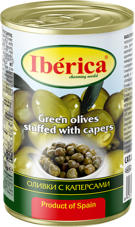 Iberica Green olives stuffed with capers