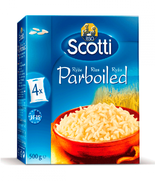 Riso Scotti Parboiled rice in cooking bags