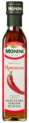 Monini Extra Virgin olive oil with red hot peper