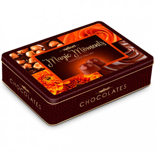 Magnat «Magic Moments»  Milk chocolate with huzelnut and nuts cream praline
