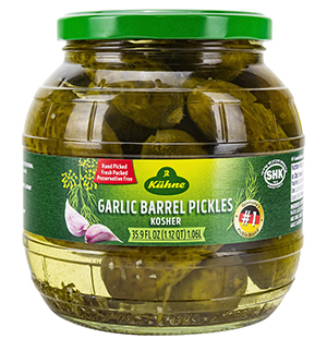 Kuhne Garlic barrel pickles