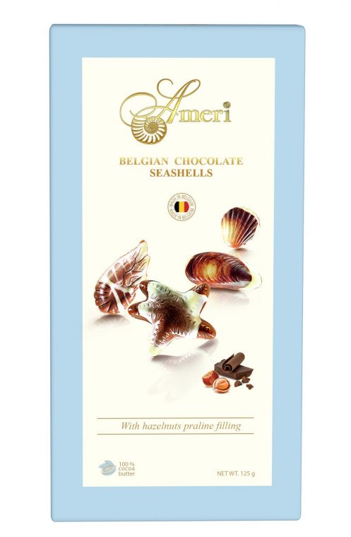 Ameri Chocolate seashells with praline filling
