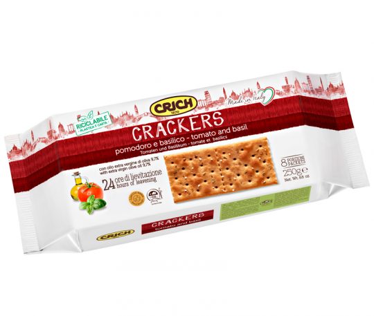 CRICH Crackers with tomato & basil