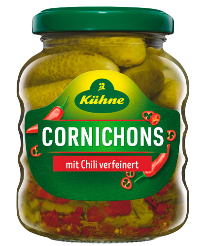 Kuhne Hot cornichons