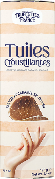 Truffettes de France Чипсы из молочного шоколада с карамелью и морской солью