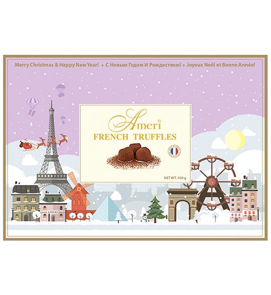 Ameri Truffles French Конфеты трюфели классические «Парижские сезоны» с новогодним конвертом