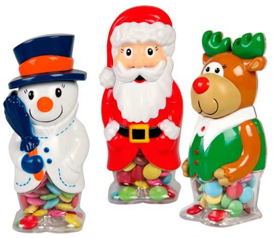 WINDEL Choco Clicker Christmas figures Colorful chocolate dragees