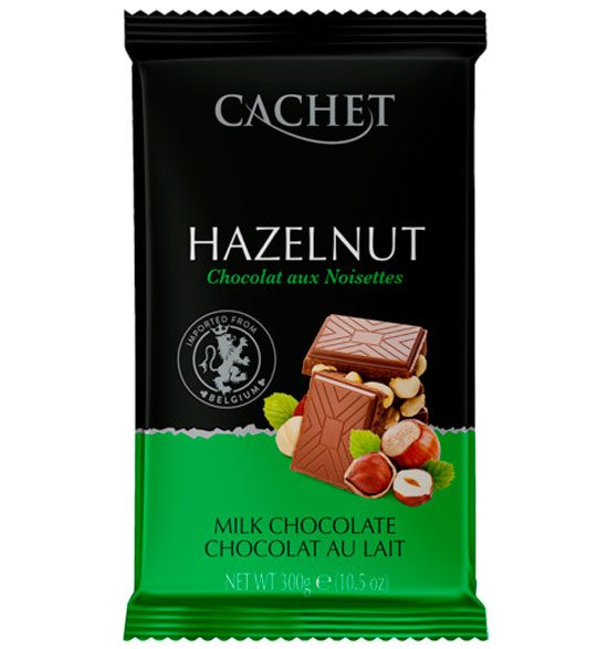 Cachet milk chocolat with hazelnuts молочный шоколад с фундуком