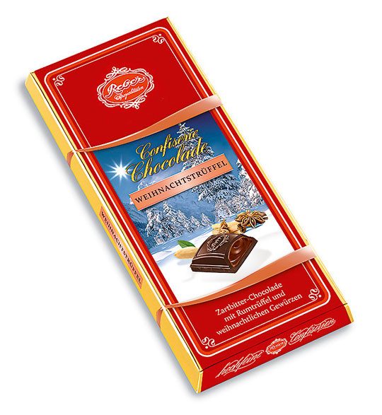 Reber Christmas Truffle Горький шоколад c начинкой и рождественскими специями