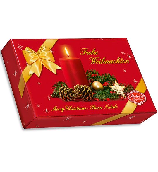 Reber Specialty Box in Christmas foil