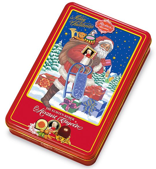 Reber Christmas Mozart Kugel подарочный набор шоколадный конфет