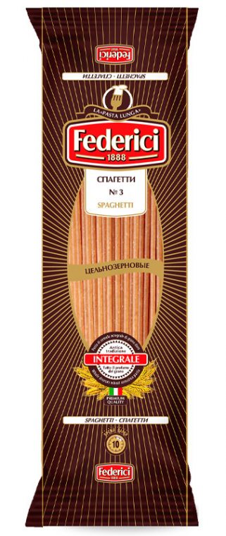 Federici №3 Макаронные изделия цельнозерновые Спагетти
