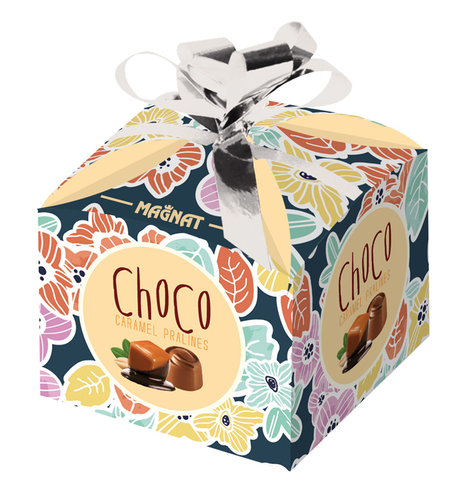 Magnat «Choco Caramel» Milk chocolates with caramel filling and peanut ...