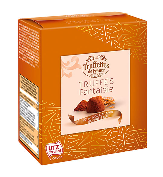 Truffettes de France «Fantaisie» Шоколадные трюфели с карамелью и морской солью
