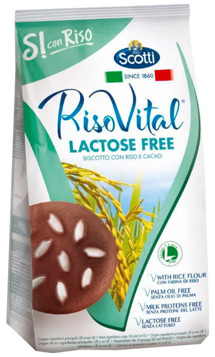 Riso Scotti Rice-Based Biscuits wiht cocoa Lactose-free