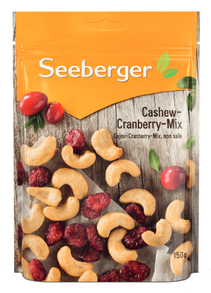 Seeberger Cashew cranberry mix