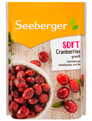 Seeberger Soft cranberries