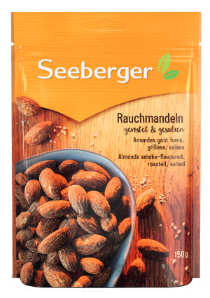 Seeberger Almonds smoke-flavoured roasted, salted