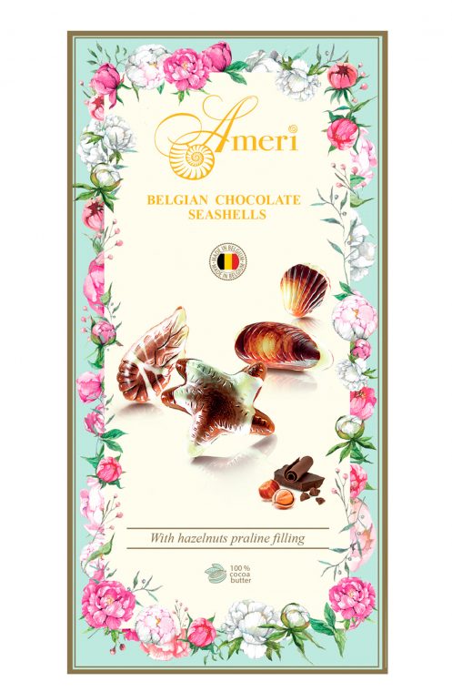 Ameri Шоколадные конфеты-ракушки с начинкой пралине