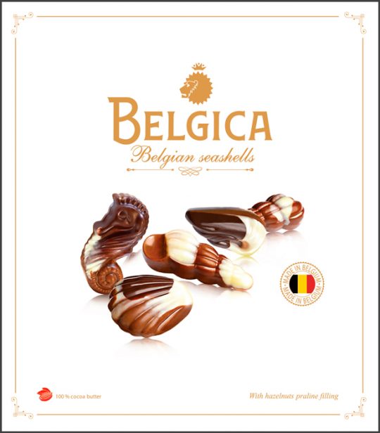 Belgica Конфеты шоколадные пралине «Ракушки»