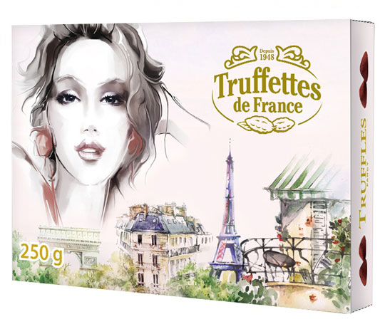 Truffettes de France Шоколадные трюфели классические «Парижанка»