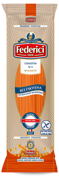 Federici №3 Red lentil Spaghetti gluten free