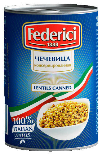 Federici Lentils canned