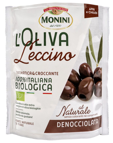 Monini BIO Leccino Pitted olives