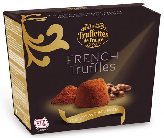 Truffettes de France «Fantaisie» Chocolate truffles with coffee pieces
